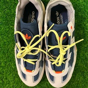 Adidas Originals Niteball Shoes Grey Chrome White Orange Blue Men’s Size 8